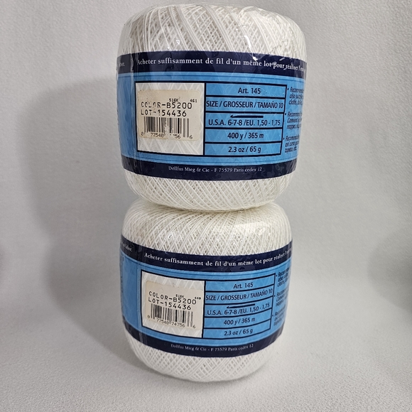 Lot of Vintage DMC Crochet Cotton - DMC B5200 & 955 - Picture 9 of 14